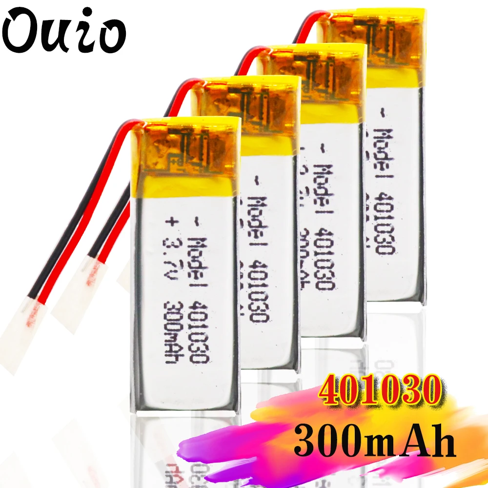 3 7 в 300 мАч 30*10*4 мм 401030 литий-ионный аккумулятор для MP3 MP4 MP5 DVD Игрушка Мобильный