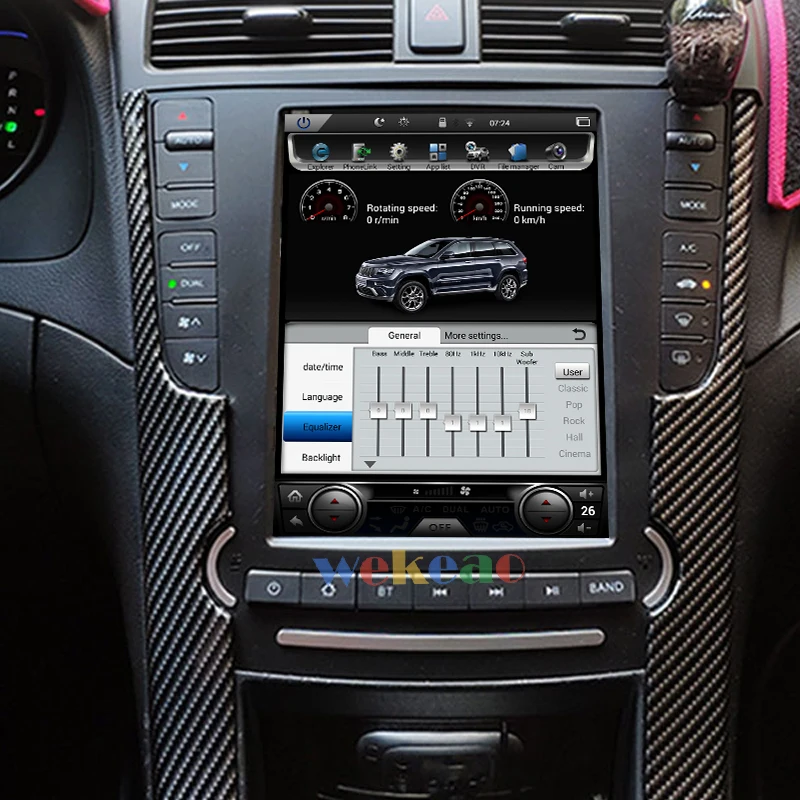 Wekeao вертикальный экран Tesla стиль 10,1 ''Android 8,0 автомобильный Радио gps навигация для Acura TL DVD Автомобильный плеер 2004-2008
