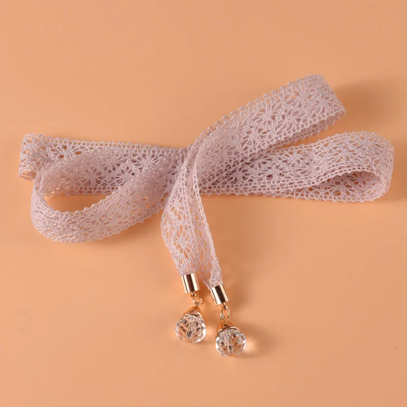 Light pink Милая и элегантная женская юбка с поясом Shi Leisi, украшенная кристаллами, с бантом на талии и цепочкой, узкая секция - Цвет: Light pink