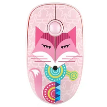 2,4G мультипликационный ноутбук с приемником, Бесшумная игровая оптическая портативная компьютерная беспроводная мышь, ноутбук, тонкий USB