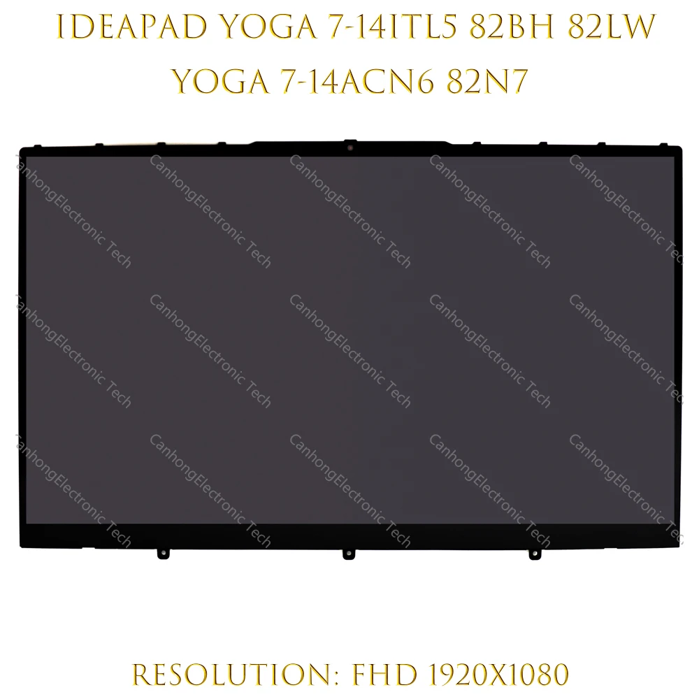ЖК-монитор для Lenovo Yoga 7-14 Series 7-14IIL05 4ITL5 82BH сенсорный ЖК-экран с цифровым