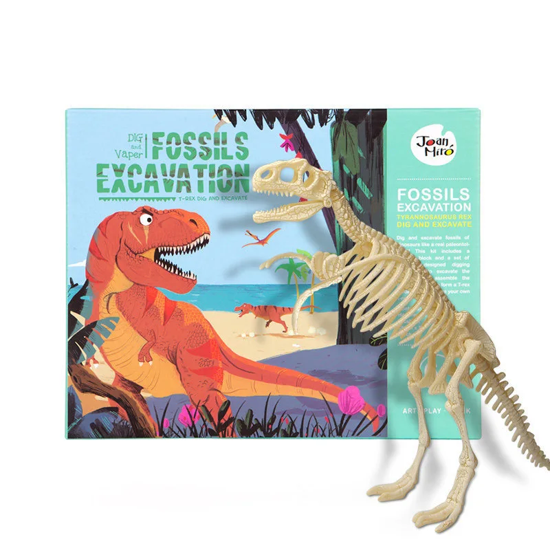 

Merlot Children Fossil Dig Dinosaur Archeology Tyrannosaurus Skeleton Handmade Educational DIY Fossil Toy Model