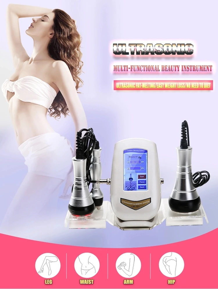 40K Cavitation Ultrasonic Body Slimming Machine RF Multipolar Facial Skin Rejuvenation Beauty Weight Loss | Красота и здоровье
