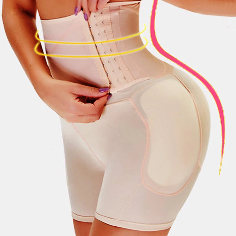 Underpant S-6XL Sexy Butt Lifter Shapewear Slim Waist Trainer Women Dress Underwear Body Shaper Padded Fake Buttock Hip Enhancer Waist Trainer,Shapewear Panties,Push Up Panties,Butt Hip Enhancer