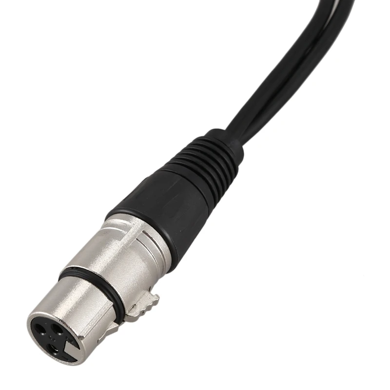 3pin XLR Женский Джек двойной 2 штекер Y сплиттер кабель адаптер 1 фут шнур