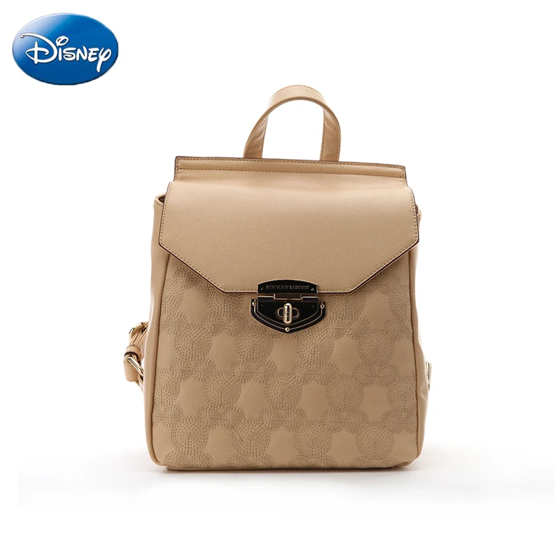 Disney Модный женский рюкзак из мягкой искусственной кожи с Микки Маусом, женский рюкзак с милым бантом, школьная сумка для девочек-подростков, женские сумки на плечо