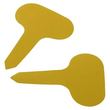 

100pcs Reusable T-type Plant Seed Labels Pot Marker Garden Tag - Yellow