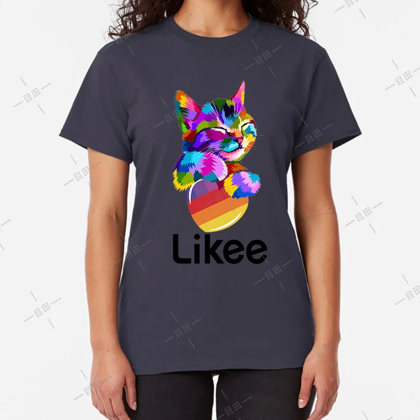 Likee футболка для приложения likee heart ca футболка крутая футболка забавная футболка с радугой