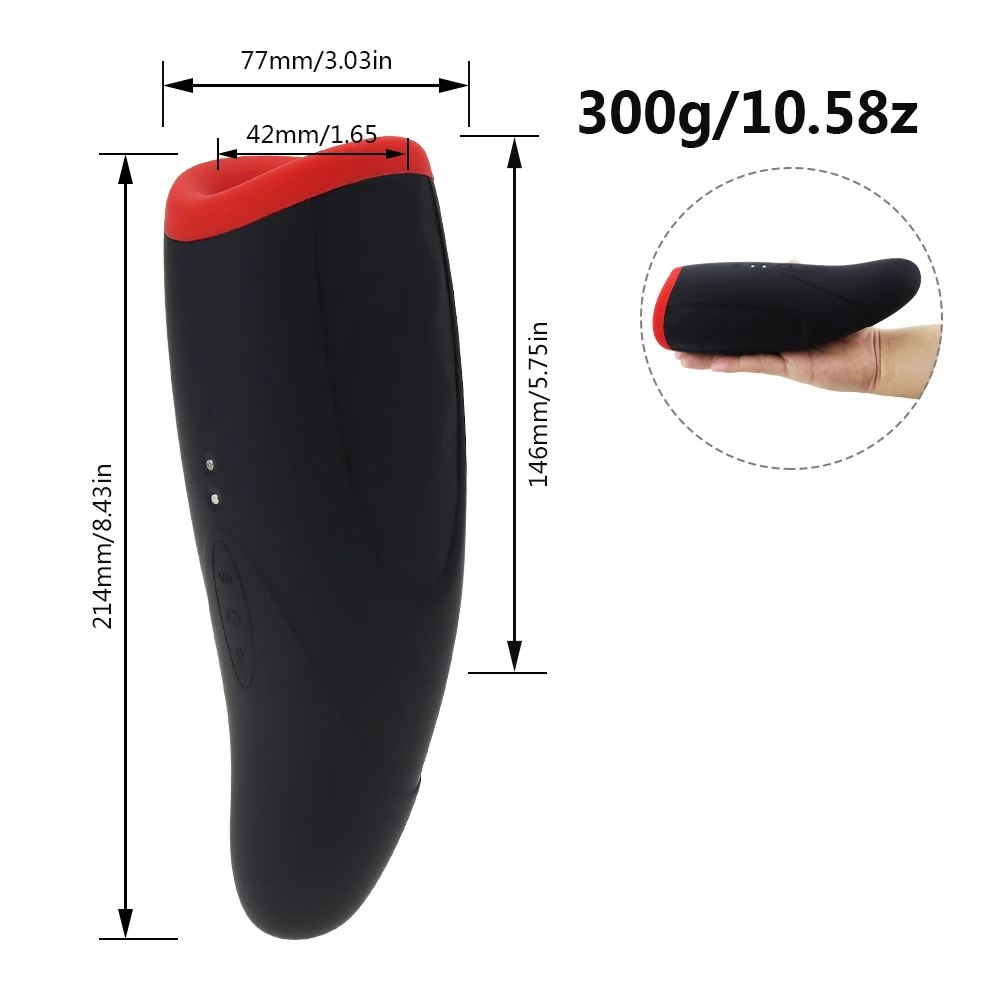 Male Masturbator Electric Masturbation Cup with 7 Powerful Thrusting Modes Vagina Oral Sex Toys for Men Heatable Penis Trainer 2