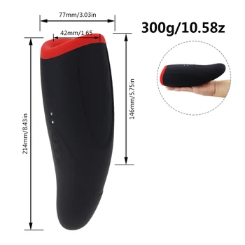 Male Masturbator Electric Masturbation Cup with 7 Powerful Thrusting Modes Vagina Oral Sex Toys for Men Heatable Penis Trainer