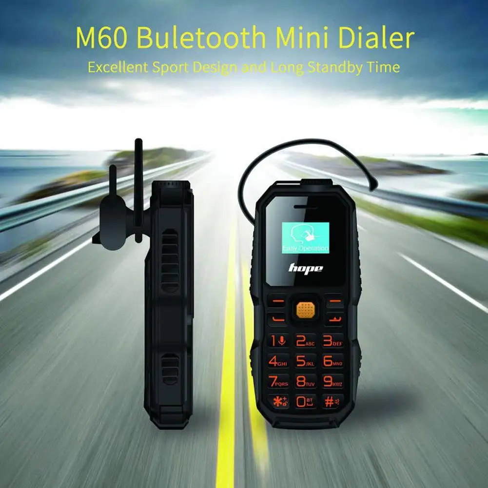 Bluetooth Dial мини мобильный телефон 0,6" маленький экран GSM низкое излучение две sim-карты Bluetooth гарнитура маленький мобильный телефон