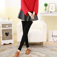 Женское утепленное плотное гетры, классические вязаные Повседневные Гольфы, осенне-зимние высокие носки, гетры, длинные женские гольфы