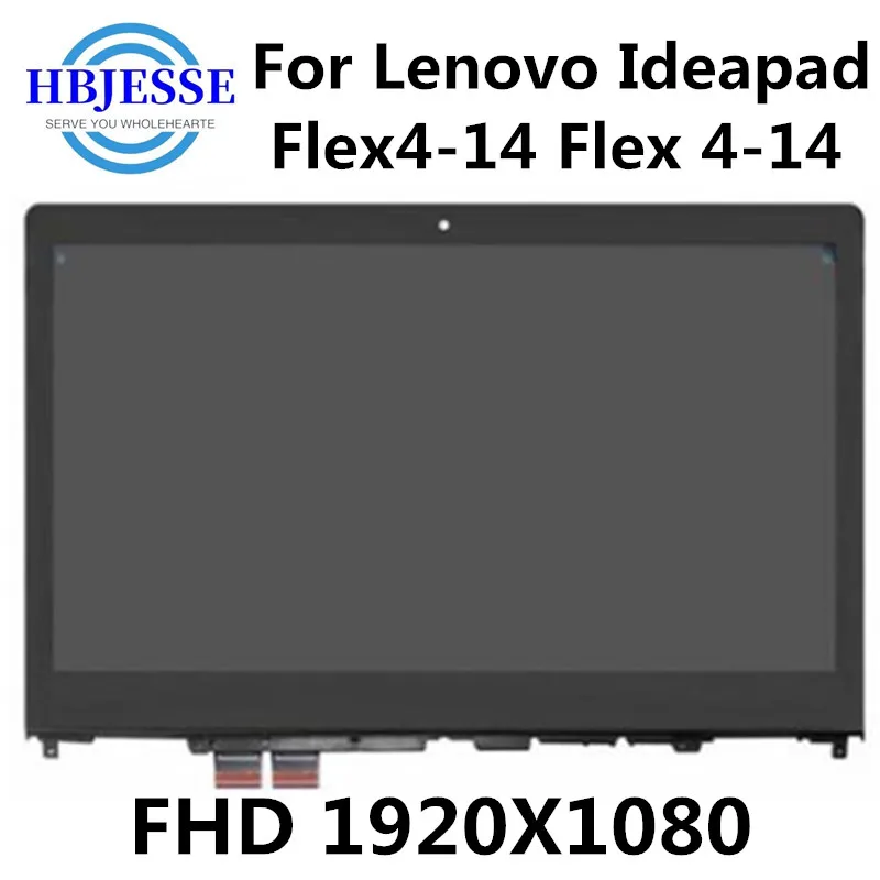 

14 inch For Lenovo Ideapad Flex4-14 Flex 4-14 Flex 4 14 With Frame LCD Display+Touch Assembly Replacement