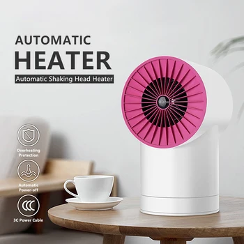

380W Portable Electric Heater Desktop Heating Warm Air Fan Home Office Handy Air Heater Radiator Warmer Fan