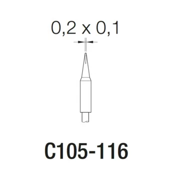 Original JBC C105-116 soldering iron tips for Nano welding station