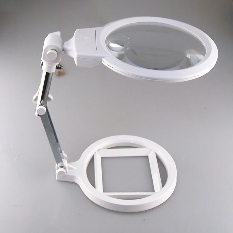 

3B-1A 3B-1B 3B-1C Magnifier with LED lamp and sub-mirror table lamp magnifier LED Magnifying Glass Desktop 5X 10X Magnifier Lamp