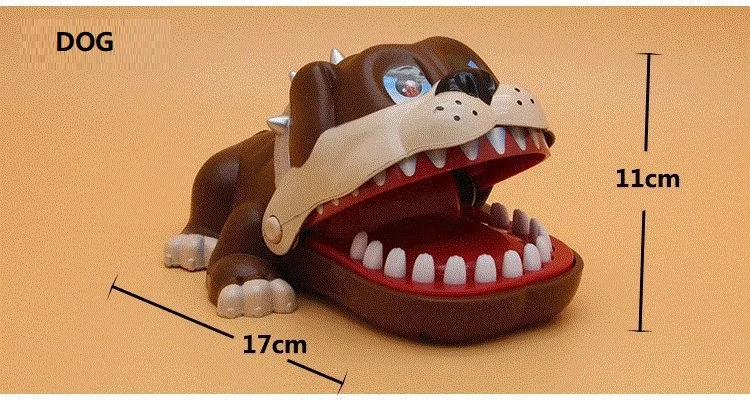 Антистрессовая игрушка крокодил Рот стоматолога укус палец игра кляп игрушки забавные кляп подарки Novetly игрушки для детей, Детский подарок бар игра - Цвет: Шоколад