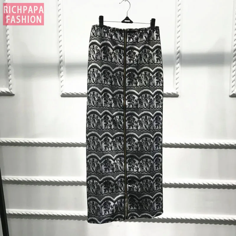 Кружевная юбка Faldas Mujer Moda Весенняя Арабская мусульманская женская облегающая длинная юбка-карандаш с высокой талией Женская одежда s Jupe Femme