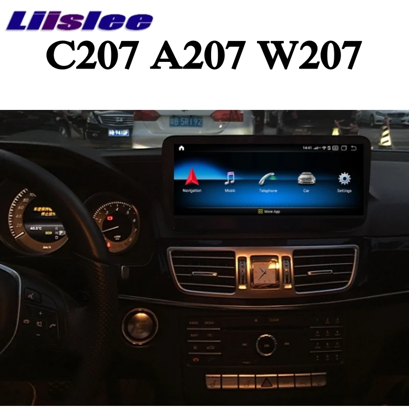 Liislee Car Multimedia Player NAVI CarPlay For Mercedes Benz MB E Class Coupe C207 A207 2009~2017 Car Radio GPS Navigation 4