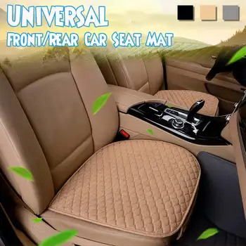 

Universal Size Car Seat Cover Four Seasons Linen Fabric Front Rear Flax Cushion Breathable Protector Mat Pad Auto Accessories