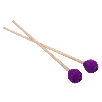 

Soft Head Wood Handle Drumsticks - Soft Wool Tip - One Pair Drum Sticks