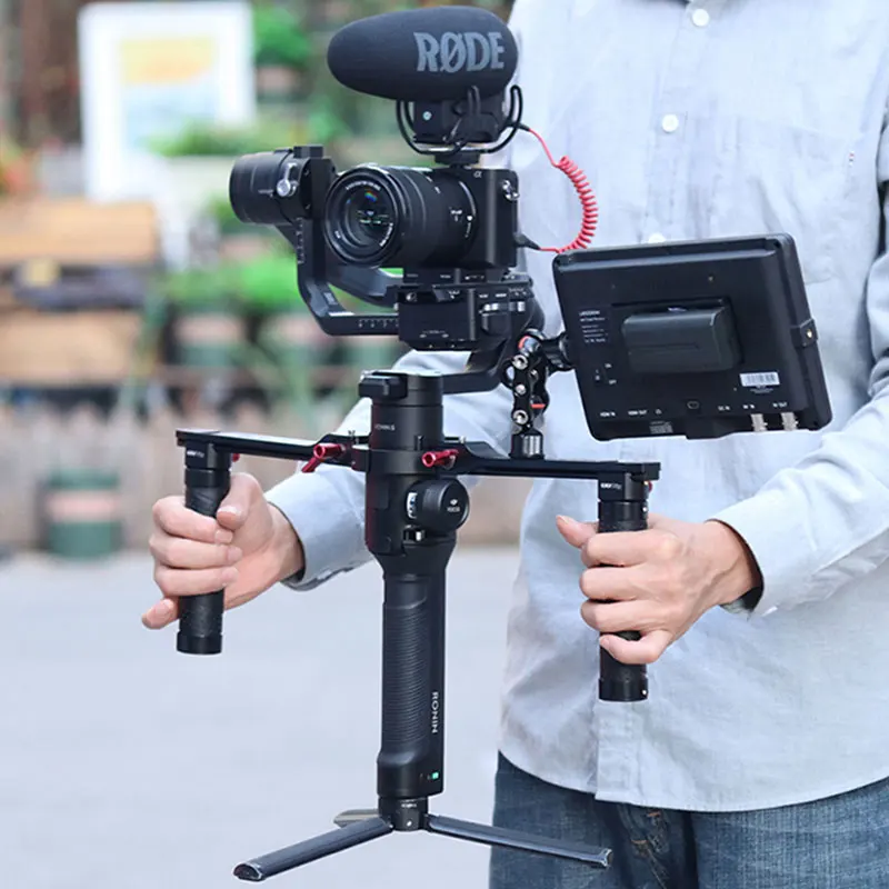 UURig двойная рукоятка для DJI Ronin S/Ronin SC Удлиняющая рукоятка для DJI RONIN SC/S стабилизатор аксессуары