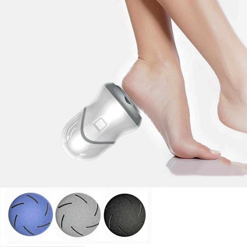 Electric Rechargeable Foot Grinder Heel Dead Skin Filing Peeler Portable Callus Removal Hard Cracked Skin Pedicure Care Kit, electric foot grinder, electric foot file, electric foot callus remover
