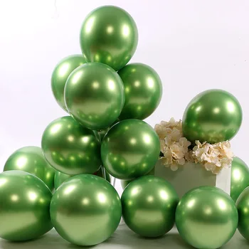 

Green Chrome Metallic Balloons for Party 25/50 pcs 12 inch Latex balloons for Birthday Wedding Engagement Anniversary Christmas