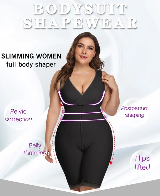 Plus Size Women Slimming Shapewear Bodysuit  Shapewear Women Full Body  Shaper - Shapers - Aliexpress