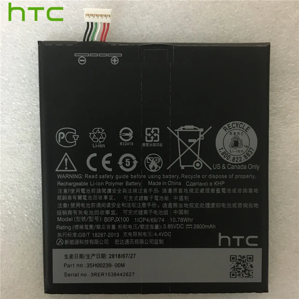 Высококачественный аккумулятор BOPJX100 2800 мАч для htc Desire 830 батареи для сотового телефона+ наборы инструментов