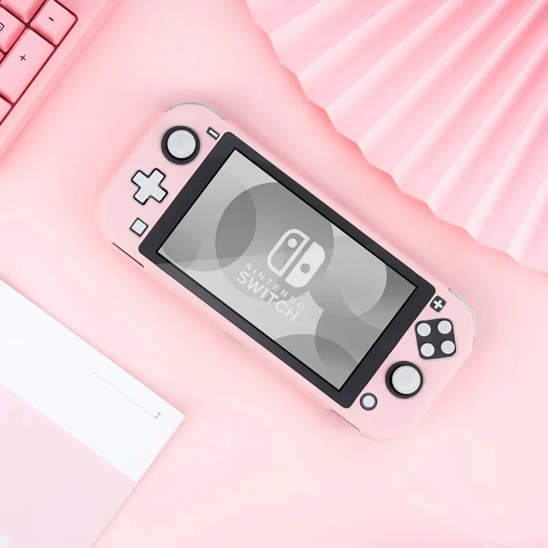 Чехол Geekshare для Nintendo Switch Lite Розовый Жесткий ПК чехол задней крышки NS Mini Games