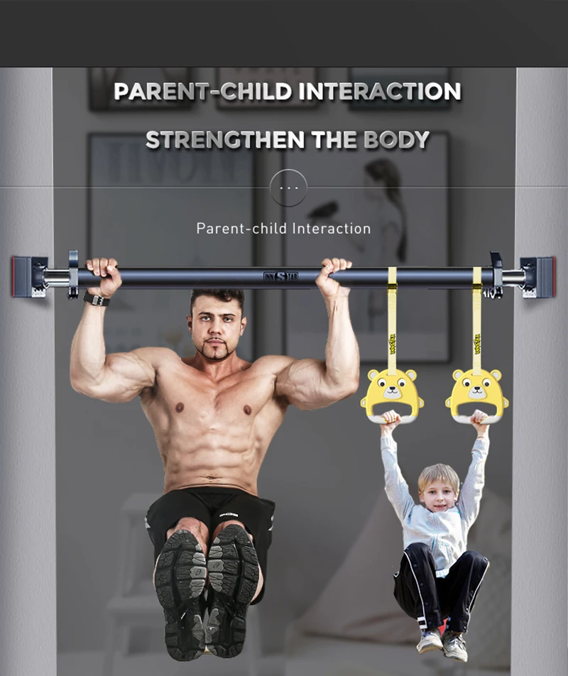 INNSTAR Pull-up Bar 360 Self-locking Door Wall Horizontal Bar Workout Sport 400kg Adjustable Training Bars Fitness Gym Equipment