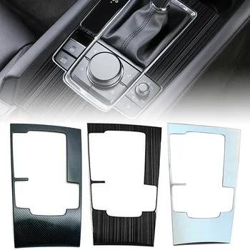 

For Mazda 3 BM BN 2019 2020 Car Interior Inner Gear Shift Box Panel Cover Trim Stainless Steel