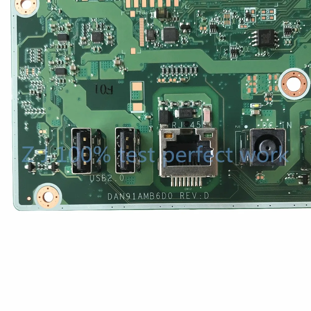 Для hp 20-C 22-B 24-G серия AIO PC материнская плата P/N 844831-001 844831-601 DAN91AMB6D0 J3710 cpu DDR3L MB протестированная Быстрая