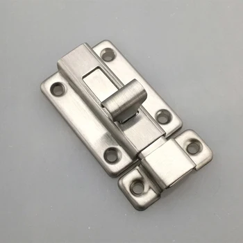 

2/2.5/3/4inch Stainless Steel Door Latch Barrel Bolt Latch Hasp Stapler Gate Lock Safety Easy To Install for bathroom washroom