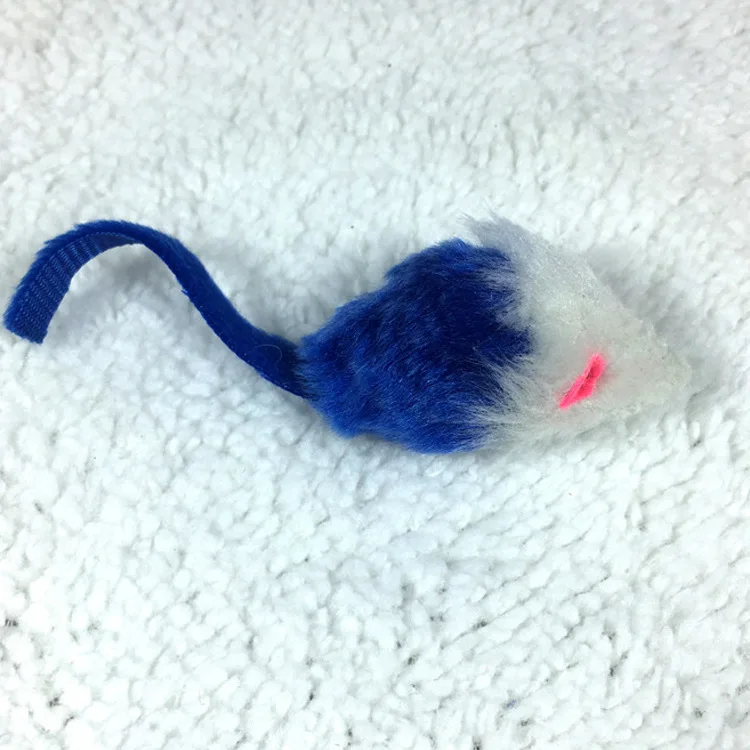 Wholesale Cat Toy Creative Fun Plush Mouse Pet Cat Interactive Boredom Educational Color Small Rat