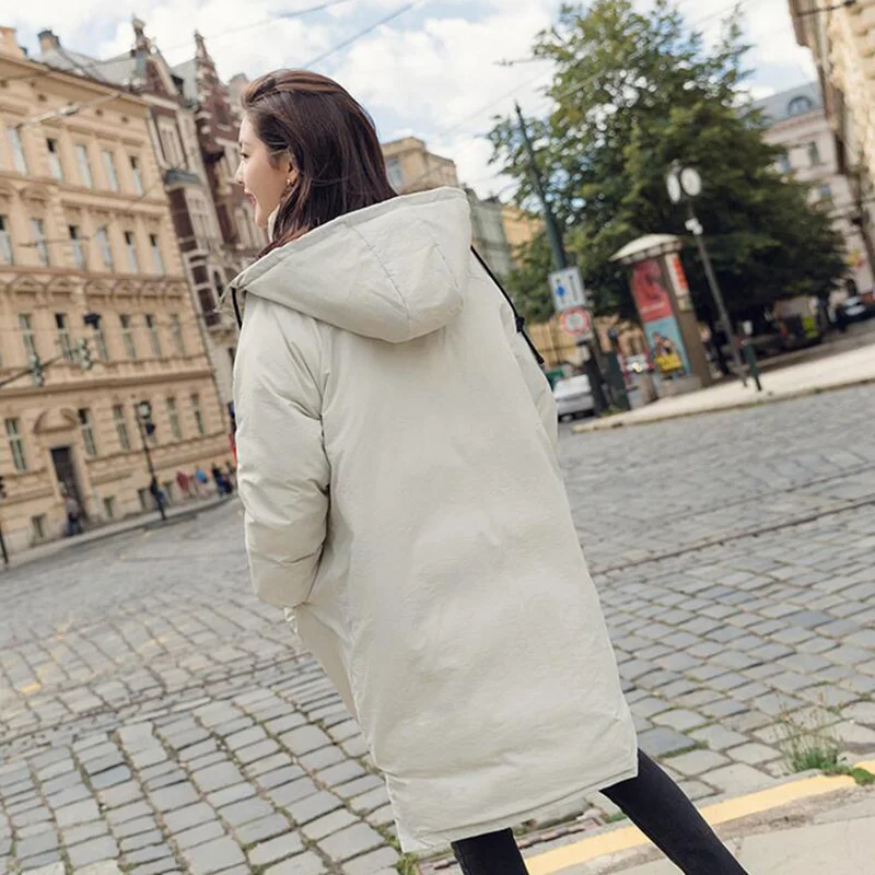 Winter Two Way Wear Jackets Snow Coat Hooded Long Down Parka Warm Thicken Coat Women-30 Degree Women's Parkas Coats