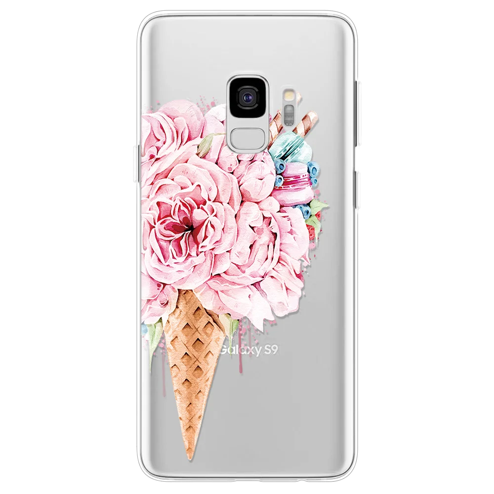 Flower TPU For Samsung Galaxy A40 A10 A30 A50 A60 A20e A70 A3 A5 A7 A6 A8 A9 Plus Star Note 8 9 4 Case Cover