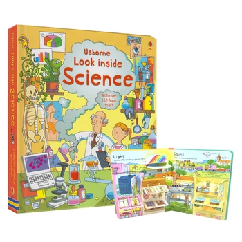

Look Inside Science Baby Educational Picture Cardboard Montessori Materials English Language Books Reading Books for Kids