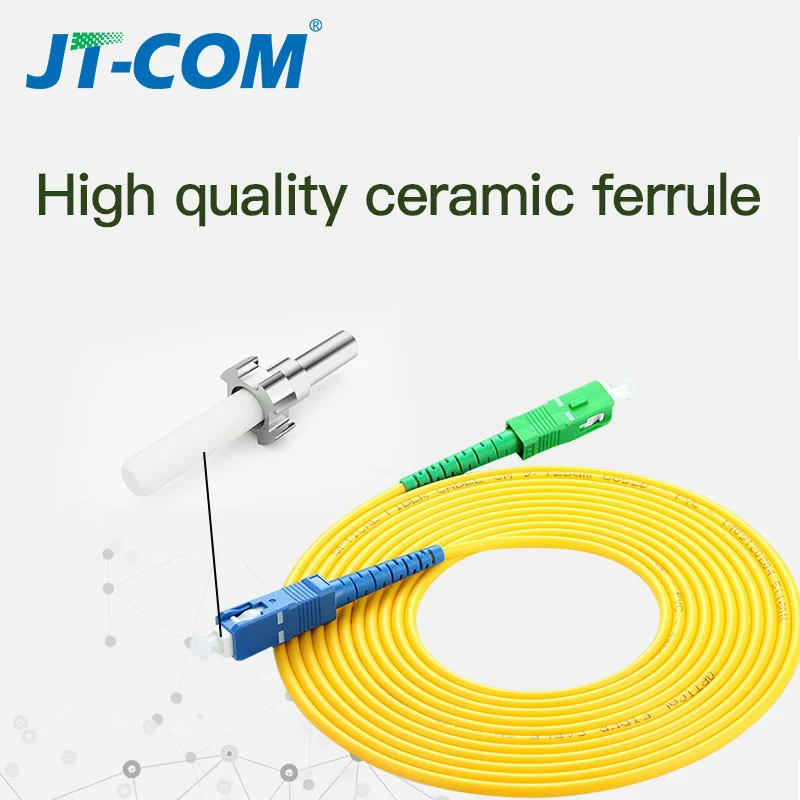 10 Pcs SC APC SC UPC Simplex 2 0mm PVC Fiber Optic Jumper Cable Single Mode 2