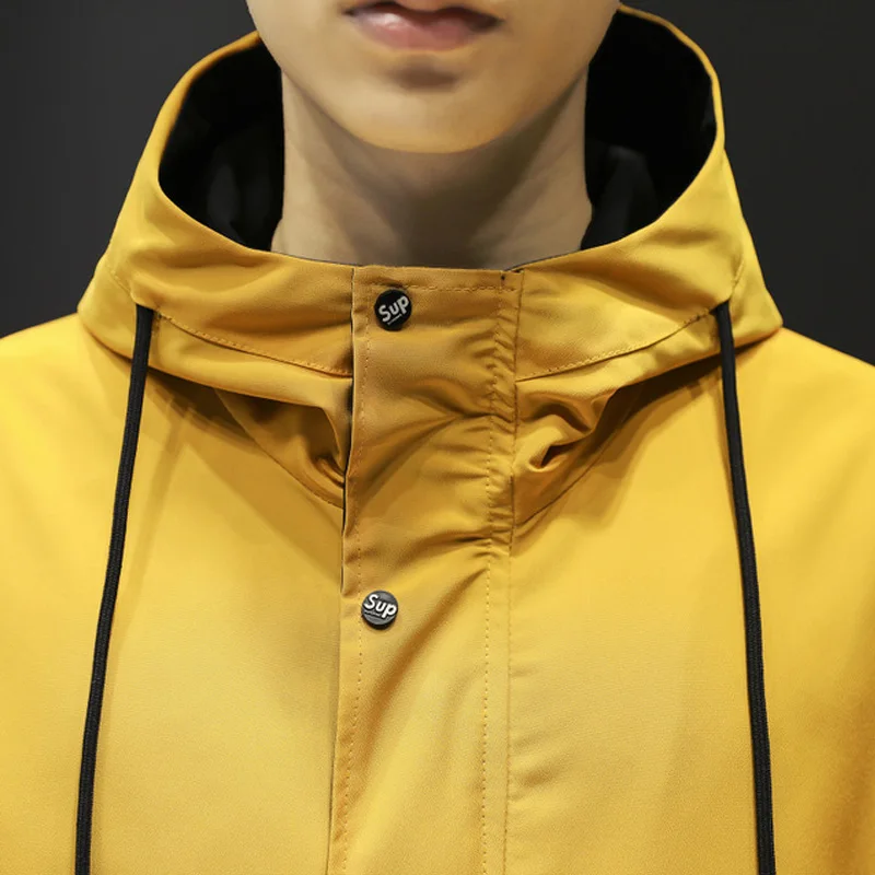 Осень Хип Хоп с капюшоном Лоскутная Мужская куртка, пальто мужские толстовки пальто мужские желтые уличные толстовки куртка-бомбер M-4XL
