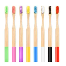 Зубная щетка из натурального бамбука Экологически чистая низкоуглеродистая зубная щетка для путешествий мягкая щетина для взрослых зубная щетка для ухода за полостью рта Прямая поставка