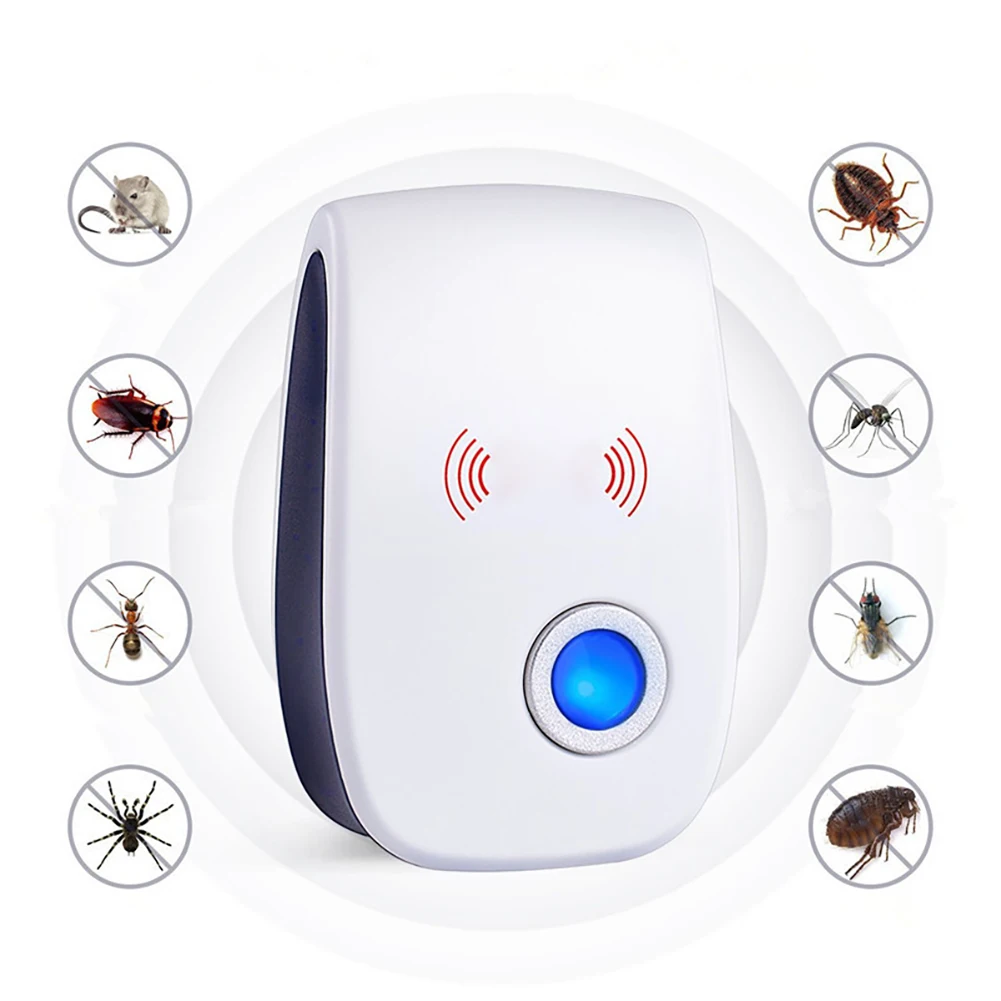 

Enhanced Version Electronic Mosquito Repellent Ultrasonic Rechargeable Repeller Rat Mouse Cockroach Pest Reject Repellent