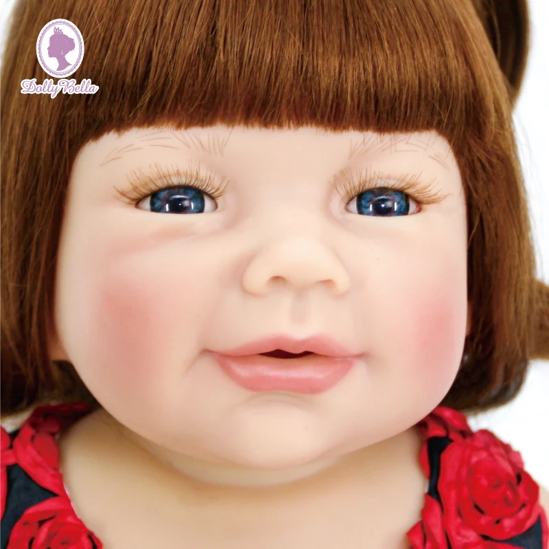 55 см полностью силиконовая голова конечности реалистичные Reborn Baby лучшая