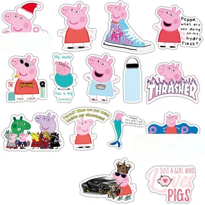 Peppa Pig - Set 50 Stickers / Calcomanias / Pegatinas