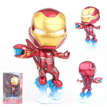 

Q Version Avengers Superhero Iron Man Thor Hulk Captain America Spiderman Action Figure Collectible Model Toy Doll Gift For Kids
