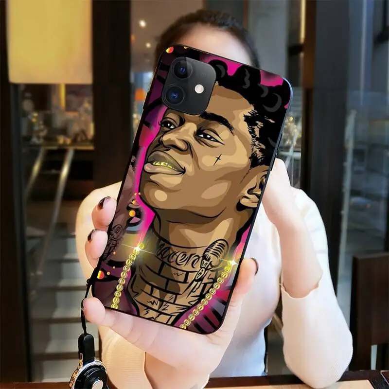HPCHCJHM Kodak Black Rapper Soft Silicone TPU Phone Cover for iPhone 11 pro XS MAX 8 7 6 6S Plus X 5S SE 2020 XR case