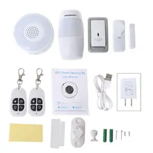 Умный дом WiFi охранная сигнализация комплект шлюз дверное окно пассивный инфракрасный датчик обнаружения движения Автоматизация домашняя система безопасности для Alexa Google