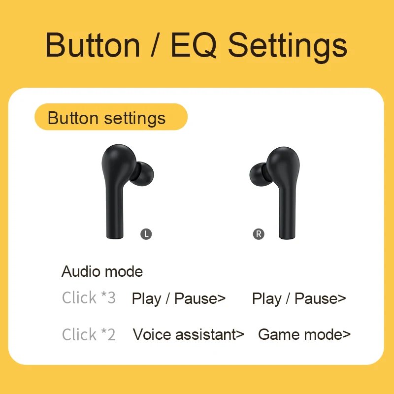 QCY T5S wireless bluetooth headset in-ear sports with 35h long battery