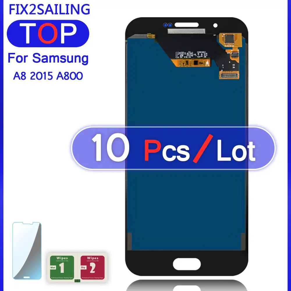 10 шт. A8 для Samsung Galaxy A8000 Super TFT ЖК дисплей 100% протестированный рабочий сенсорный